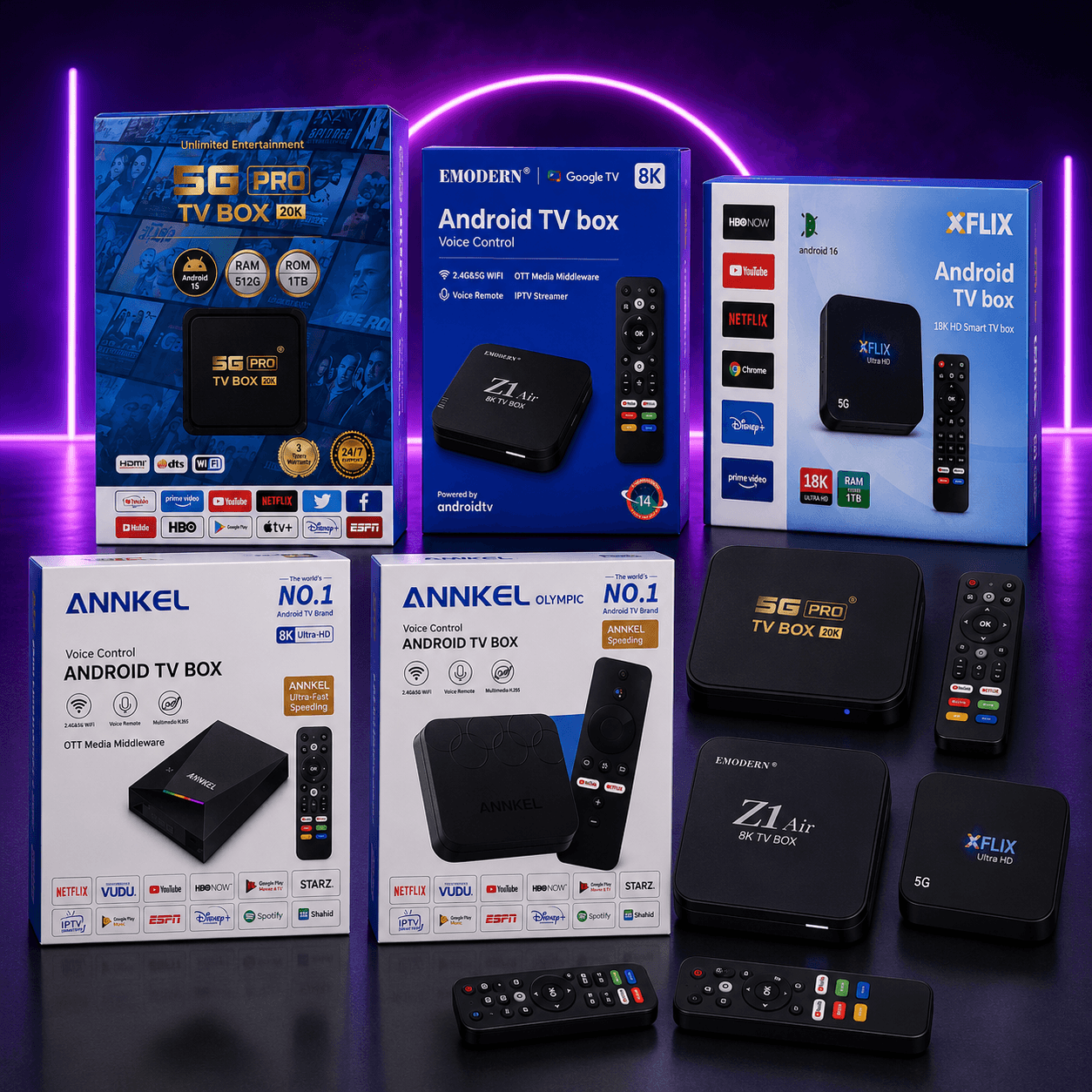 5G Pro TV Box 20K Ultra HD — Android 15